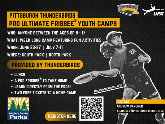 Thunderbirds Youth Pro Ultimate Frisbee® Camps